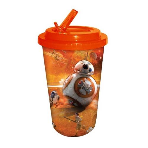 Star Wars: Episode VII - The Force Awakens BB-8 Orange 16 oz. Flip Straw Travel Cup
